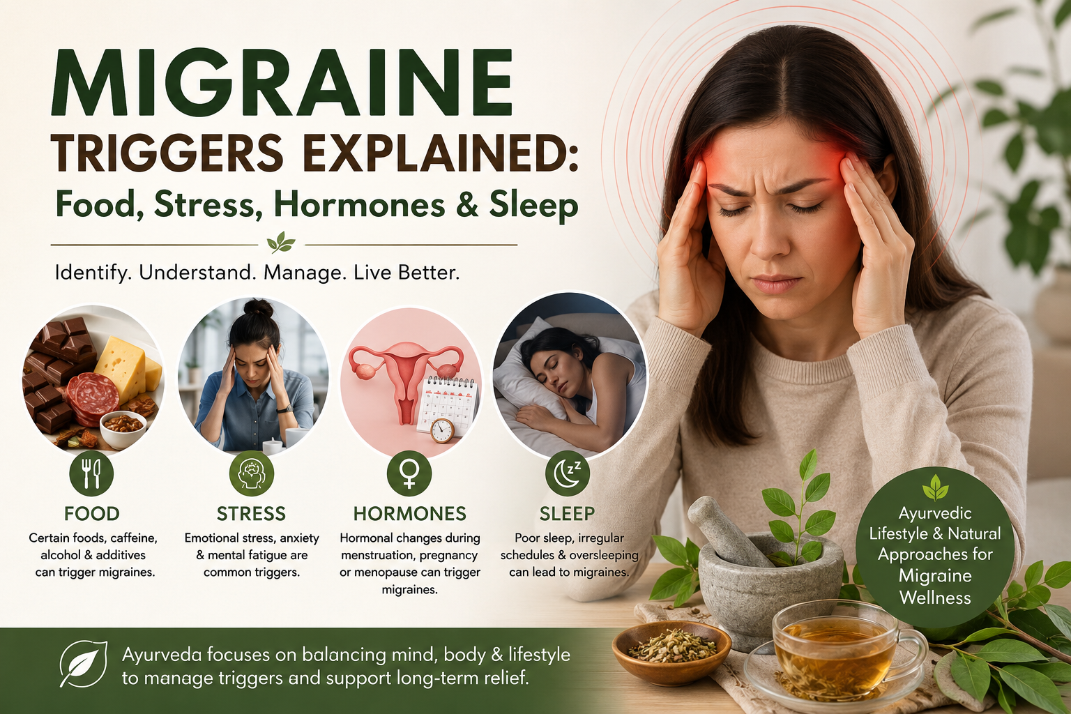 Migraine Triggers Explained: Food, Stress, Hormones and Sleep