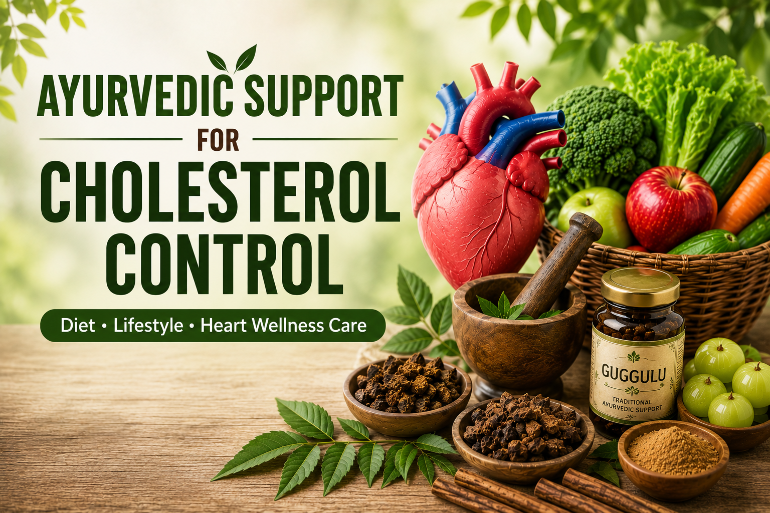Ayurvedic Support for Cholesterol Control: Diet, Lifestyle & Heart Wellness Care